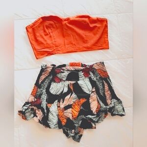 Two-piece beach outfit